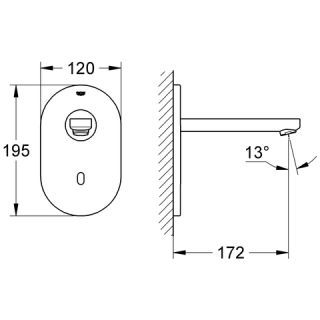 GROHE - GROHE Euroeco CE IR-Elektronik für WT FMS (HAN: 36273000)
