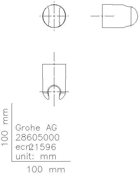 GROHE EH-Wannenbatterie Cubeo 101814 Wandmontage mit Brausegarnitur chrom #2D#1018140000