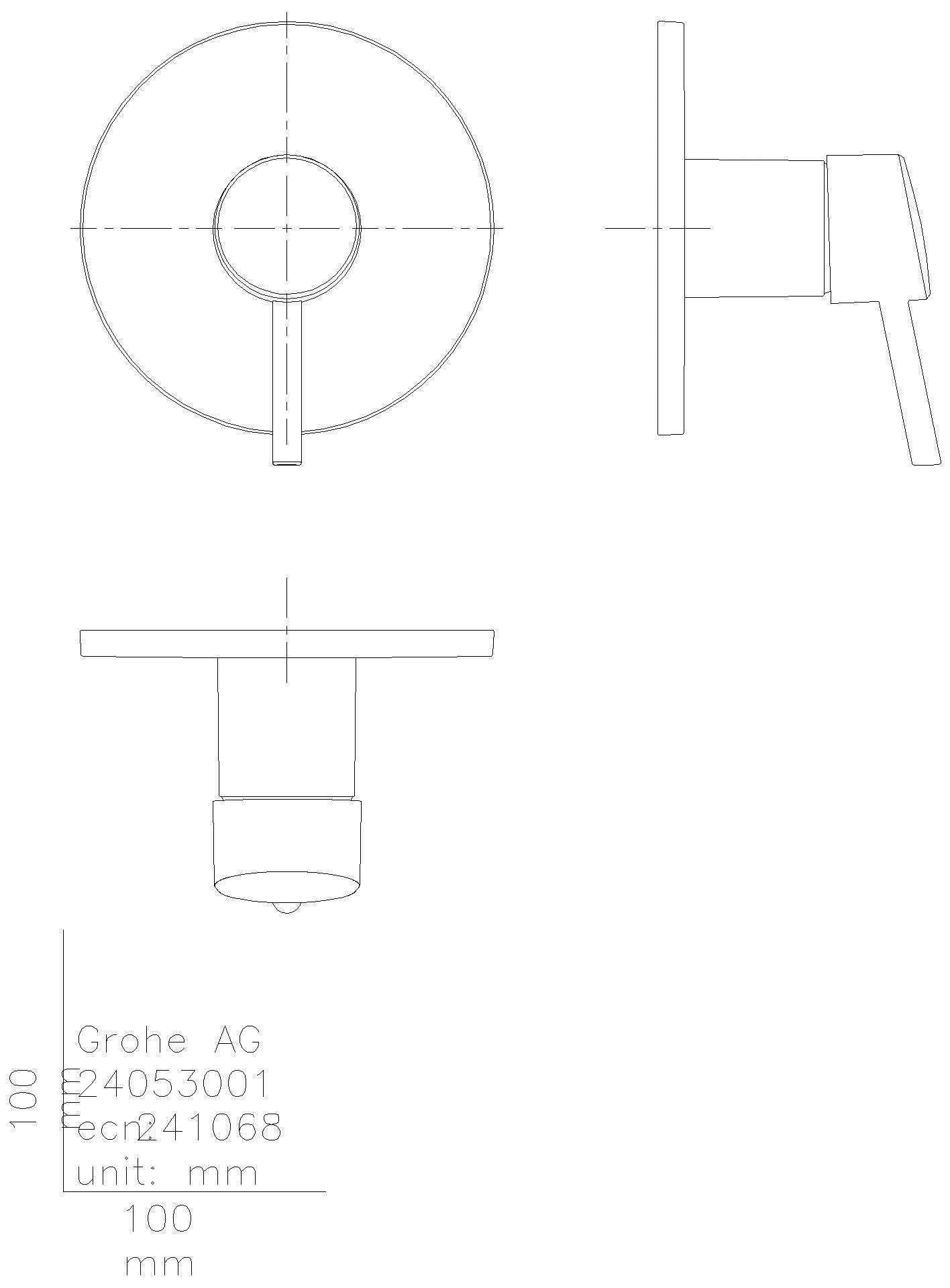 GROHE - GROHE EH-Brausebatterie Concetto 24053_1 FMS für Rapido SmartBox chrom