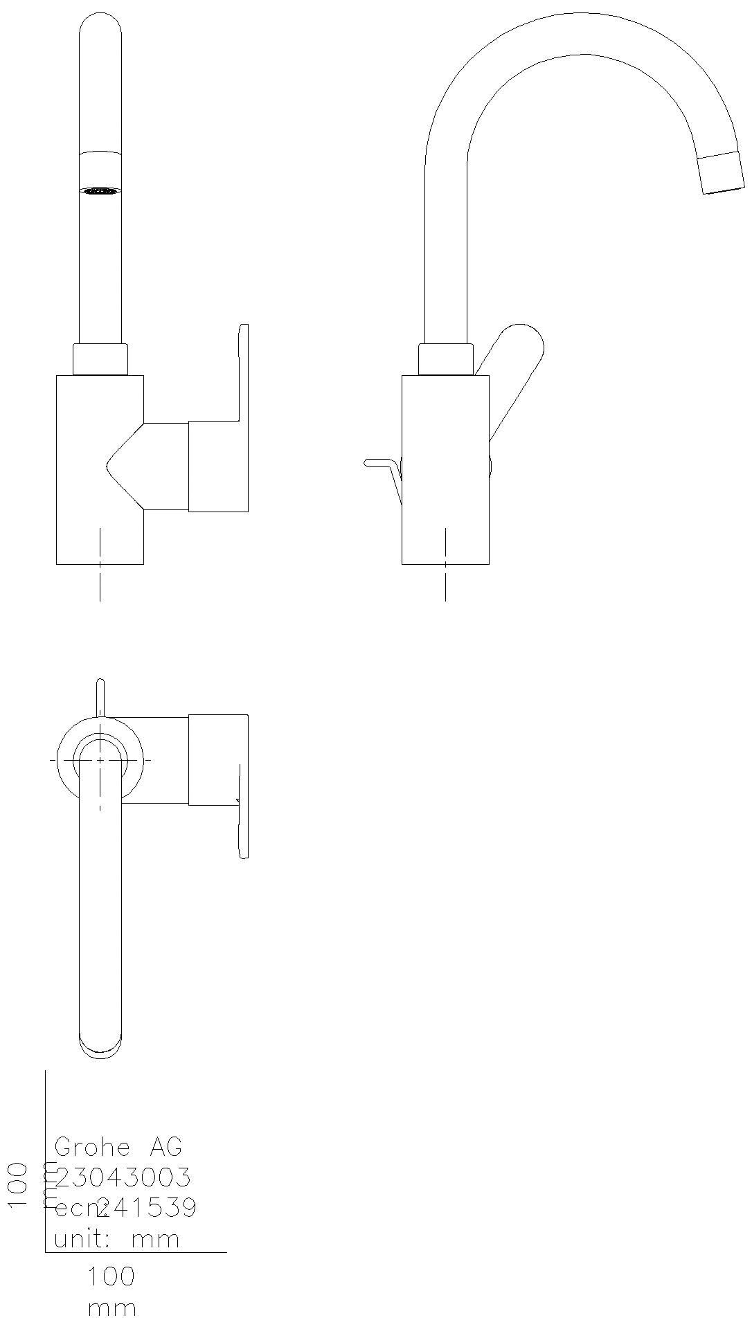 GROHE EH-Waschtischbatterie Eurostyle C 23043_3 L-Size chrom