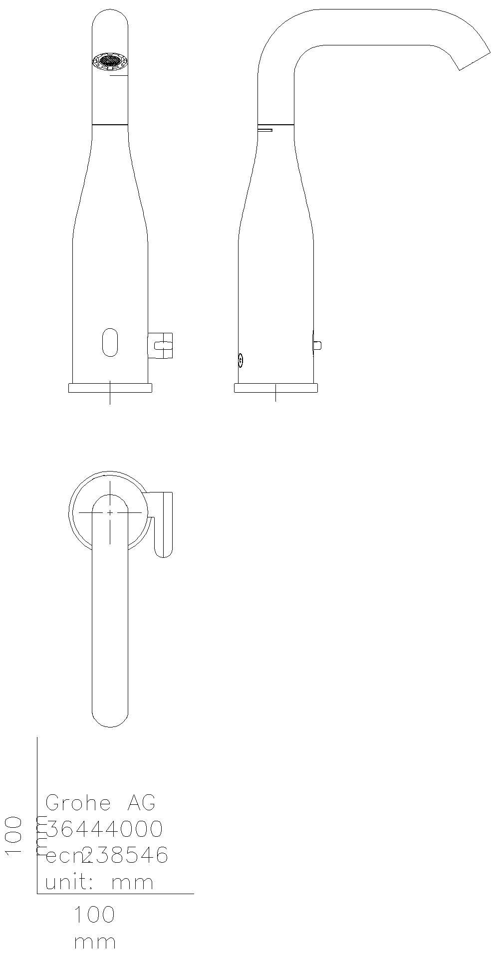 GROHE WT-IR-Elektronik Essence E 36444 Mischung Temp.-begr. Steckertrafo chrom