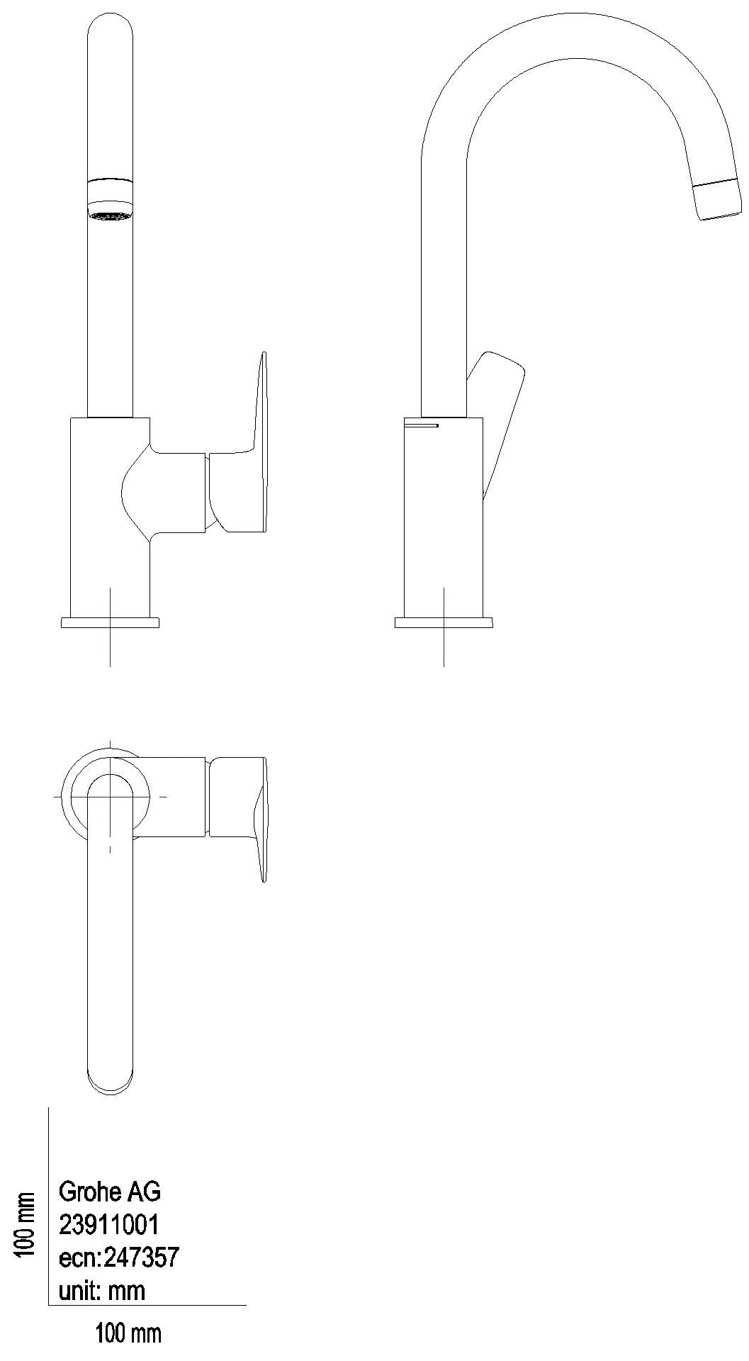 GROHE EH-WT-Batterie BauEdge 23911_1 L-Size PushOpen Ablaufgarnitur chrom