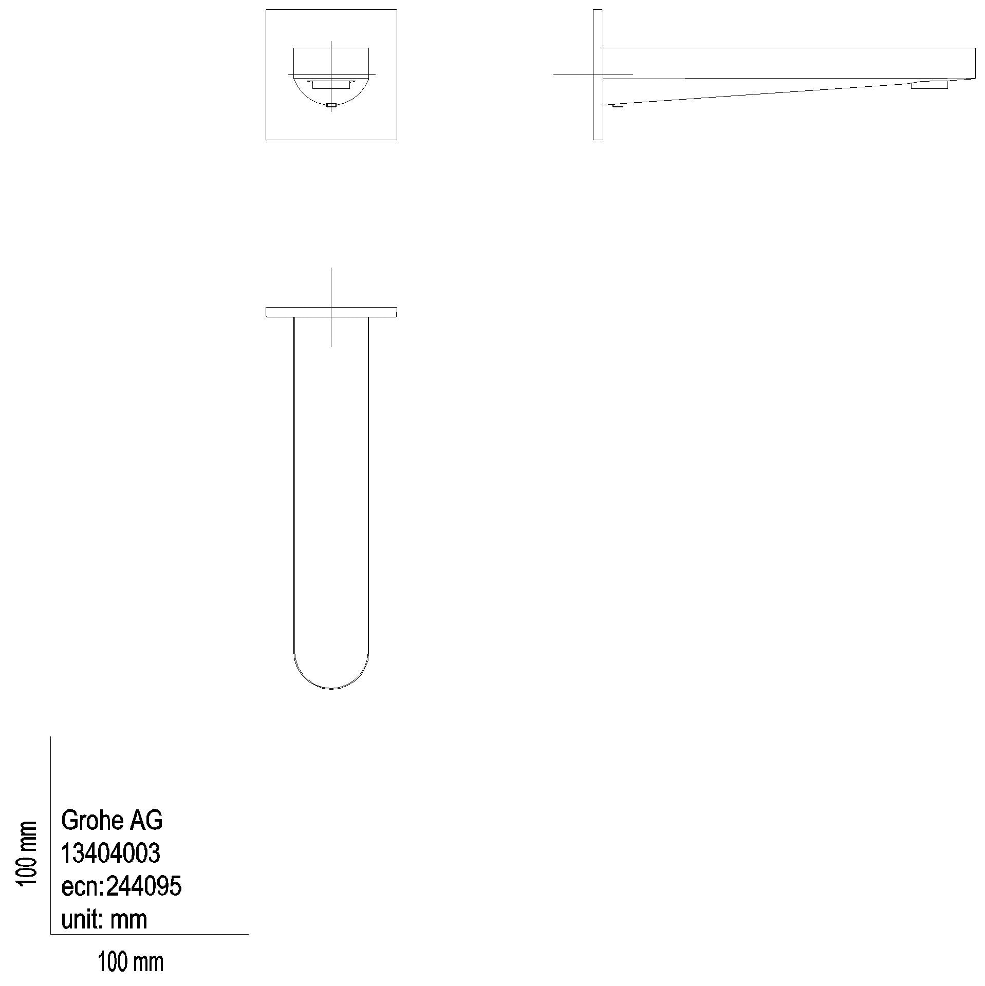 GROHE - GROHE Wanneneinlauf Plus 13404_3 Ausladung 168mm supersteel