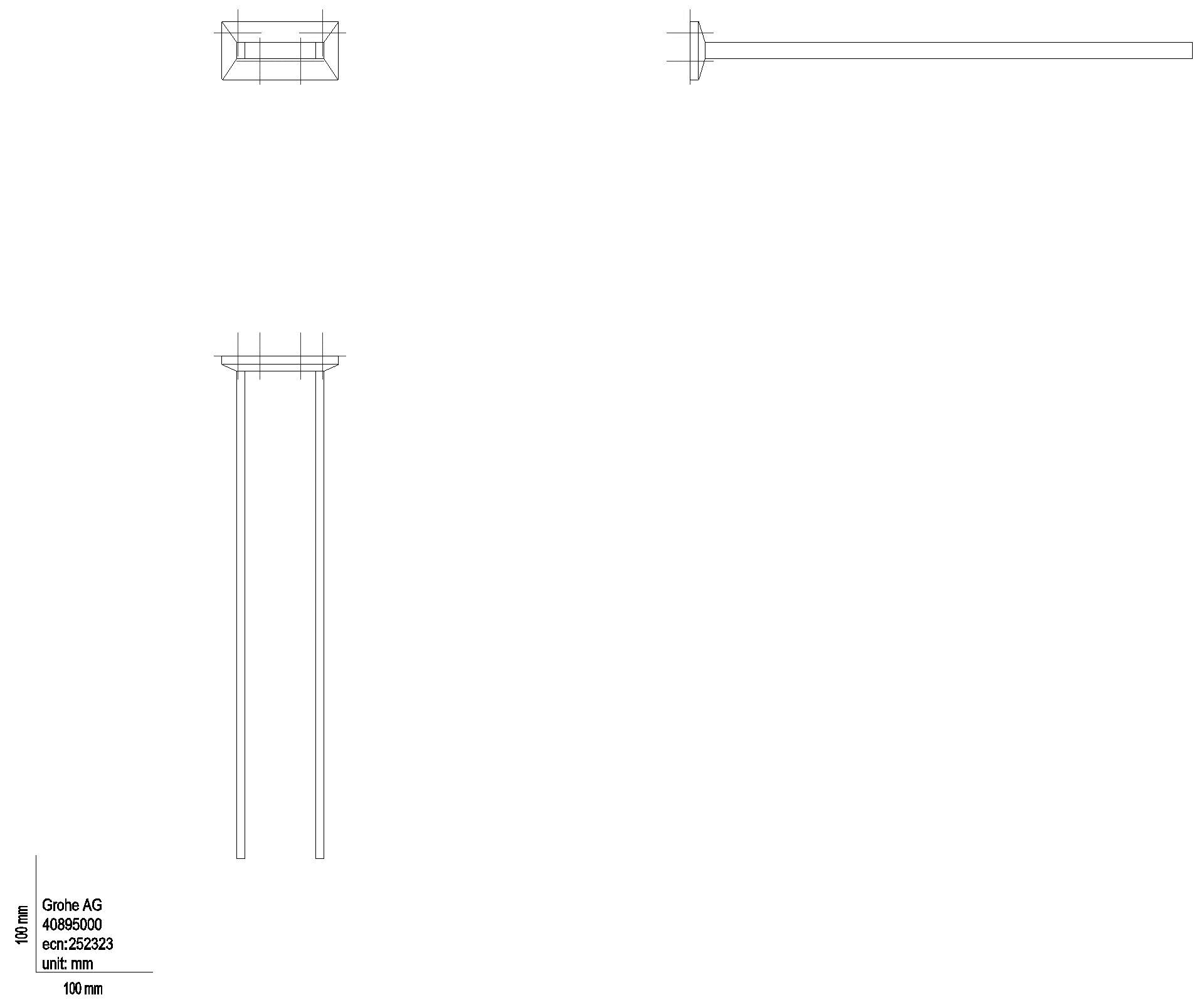 GROHE - GROHE Handtuchhalter Allure Brilliant 40895 2-armig chrom