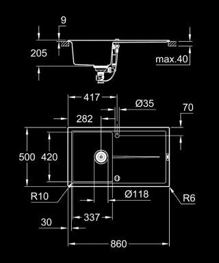 GROHE K400 Kompositspüle GROHE - GROHE K400 Kompositspüle
