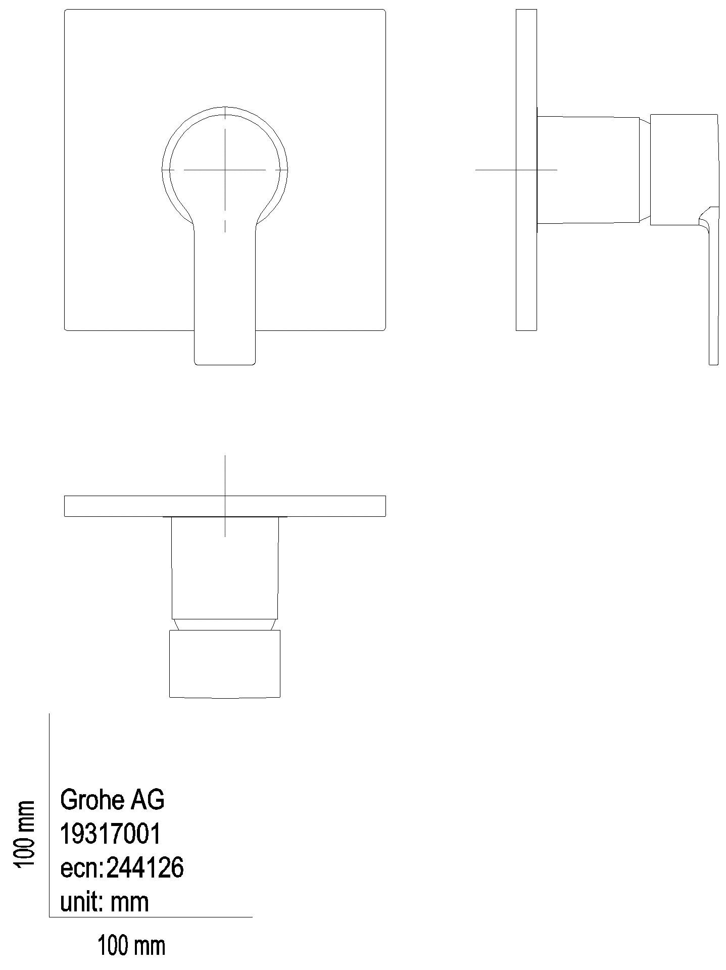 GROHE - GROHE EH-Brausebatterie Allure 19317_1 FMS f. Rapido SmartBox cool sunrise geb.