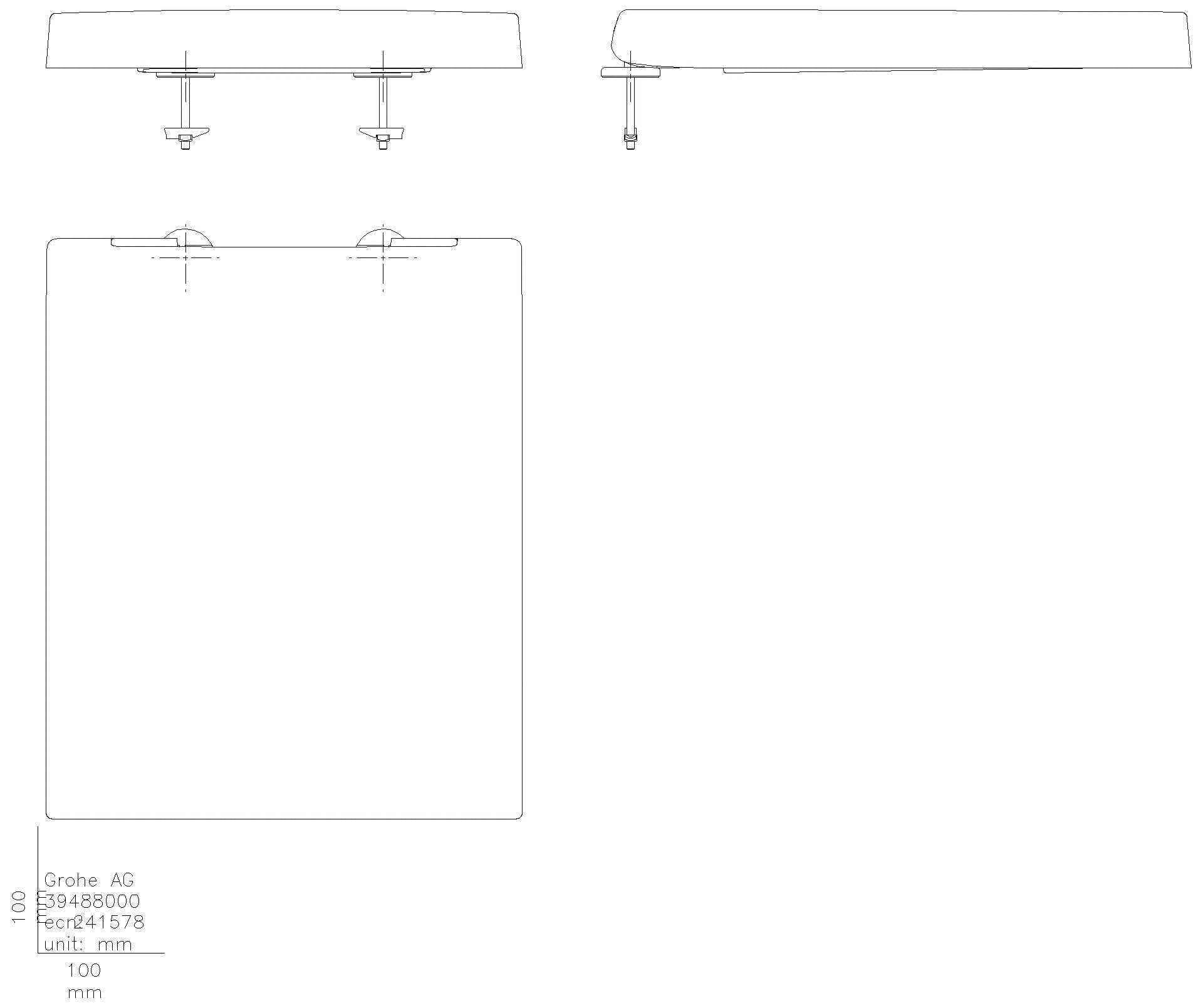 GROHE WC-Sitz Cube Keramik 39488 Soft close alpinweiß