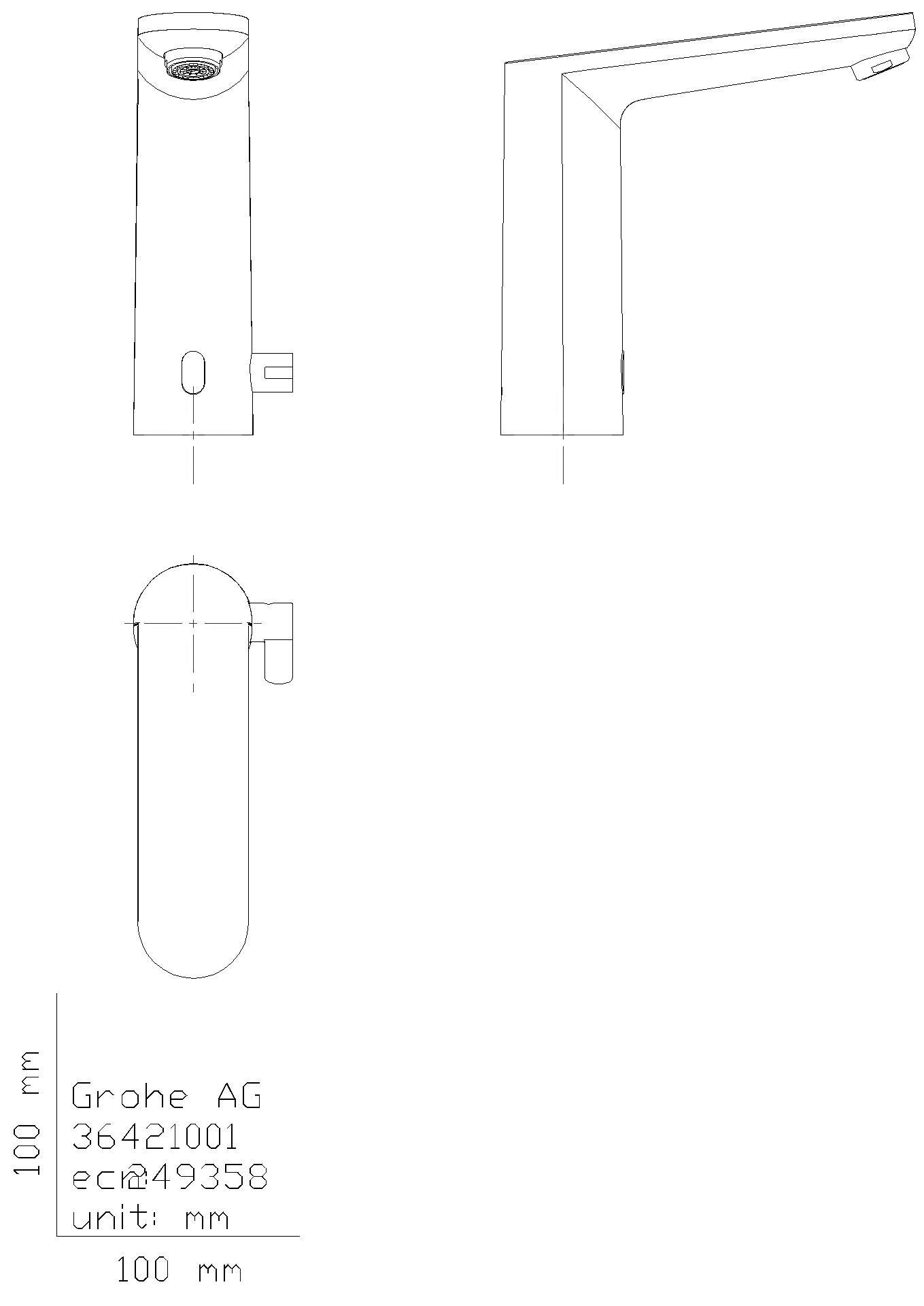 GROHE WT-IR-Elektronik Eurosmart CE 36422_1 L-Size Mischung 6V chrom
