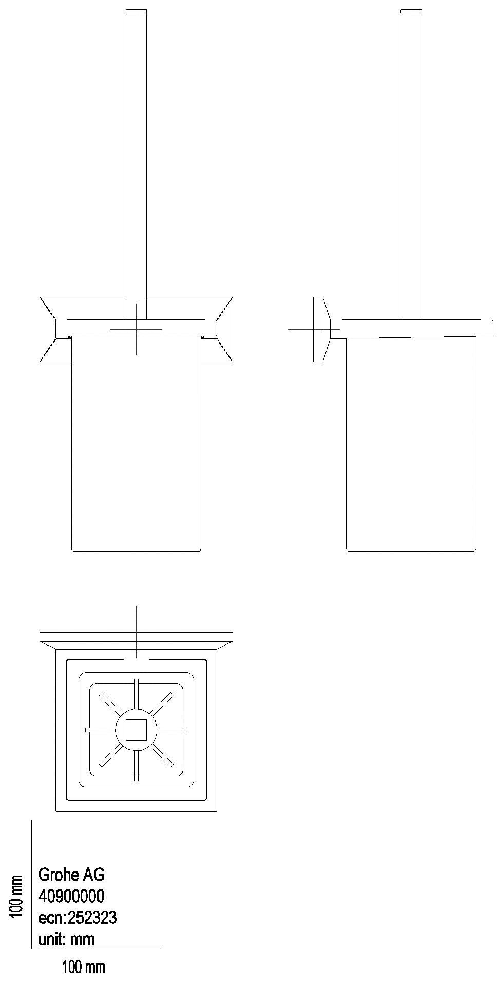 GROHE Toilettenbürstengarnitur Allure Brilliant 40900 chrom