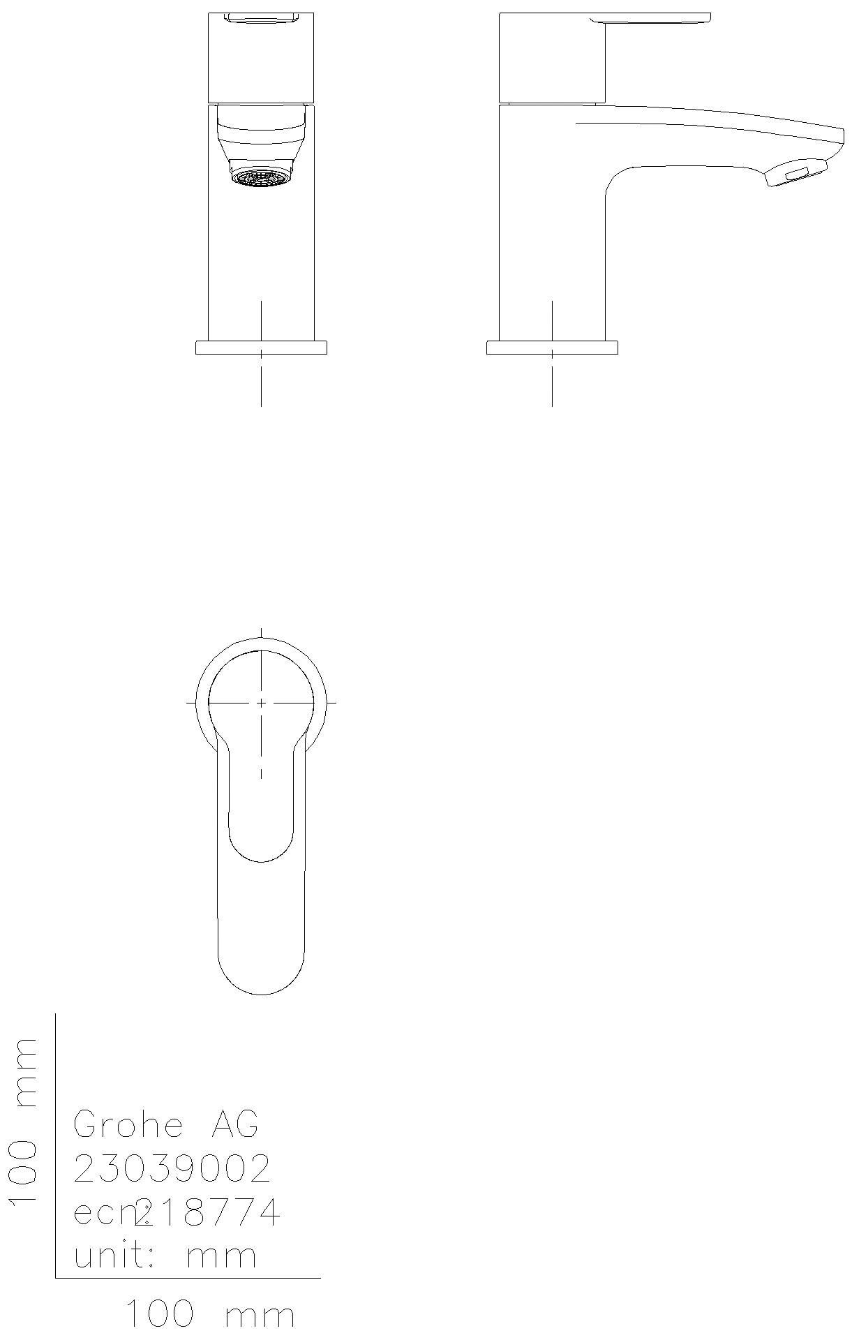 GROHE - GROHE Standventil Eurostyle C 23039_2 XS-Size chrom