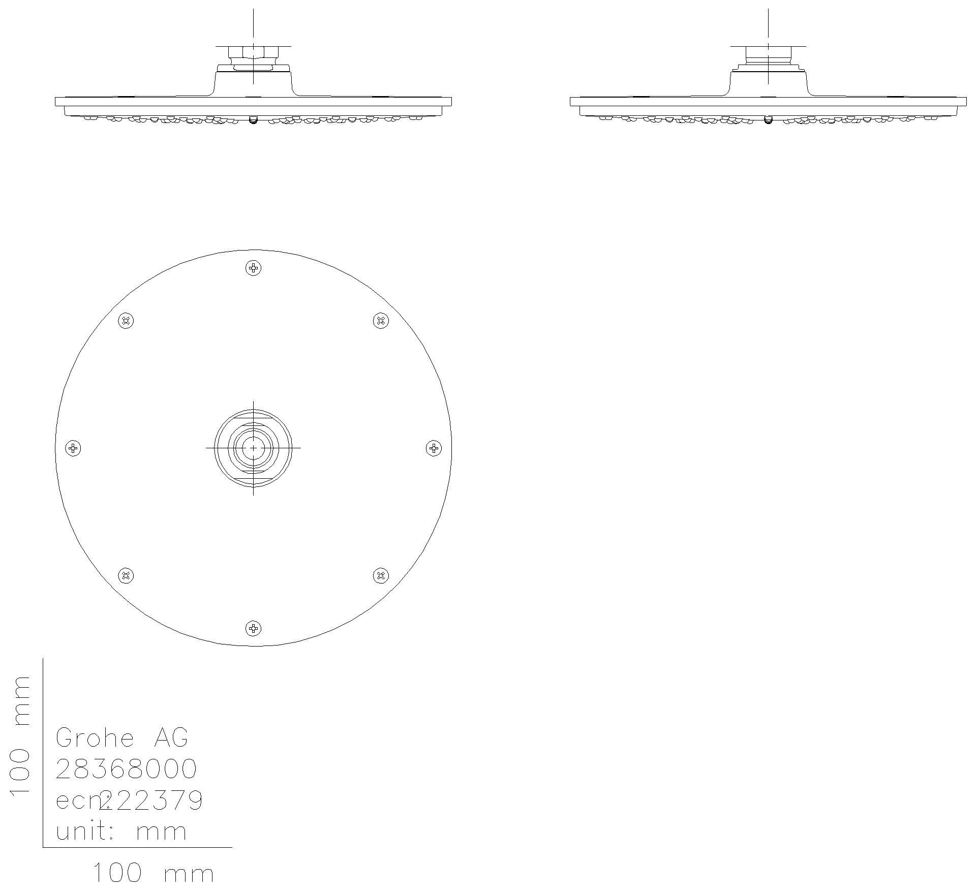 GROHE - GROHE Kopfbrause Rainshower C 210 28368 16,5l chrom
