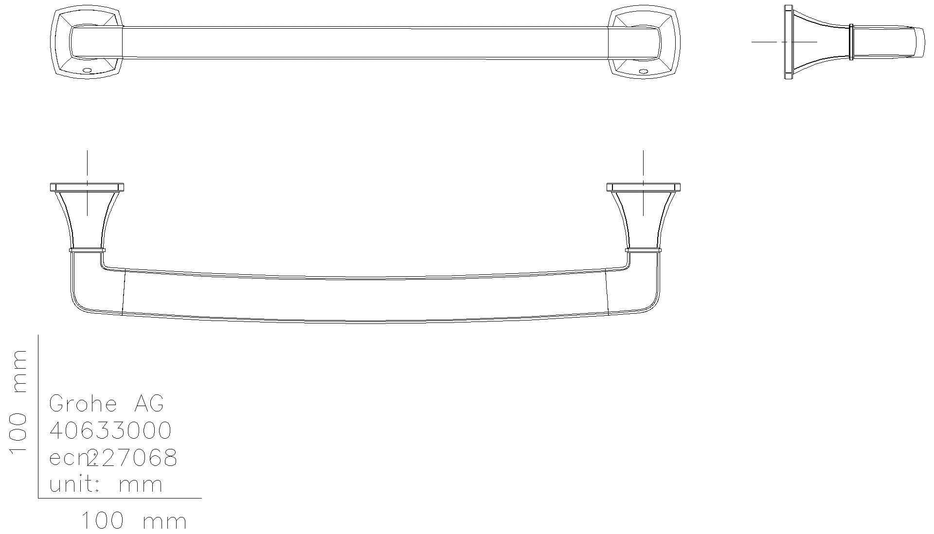 GROHE Wannengriff Grandera 40960 chrom