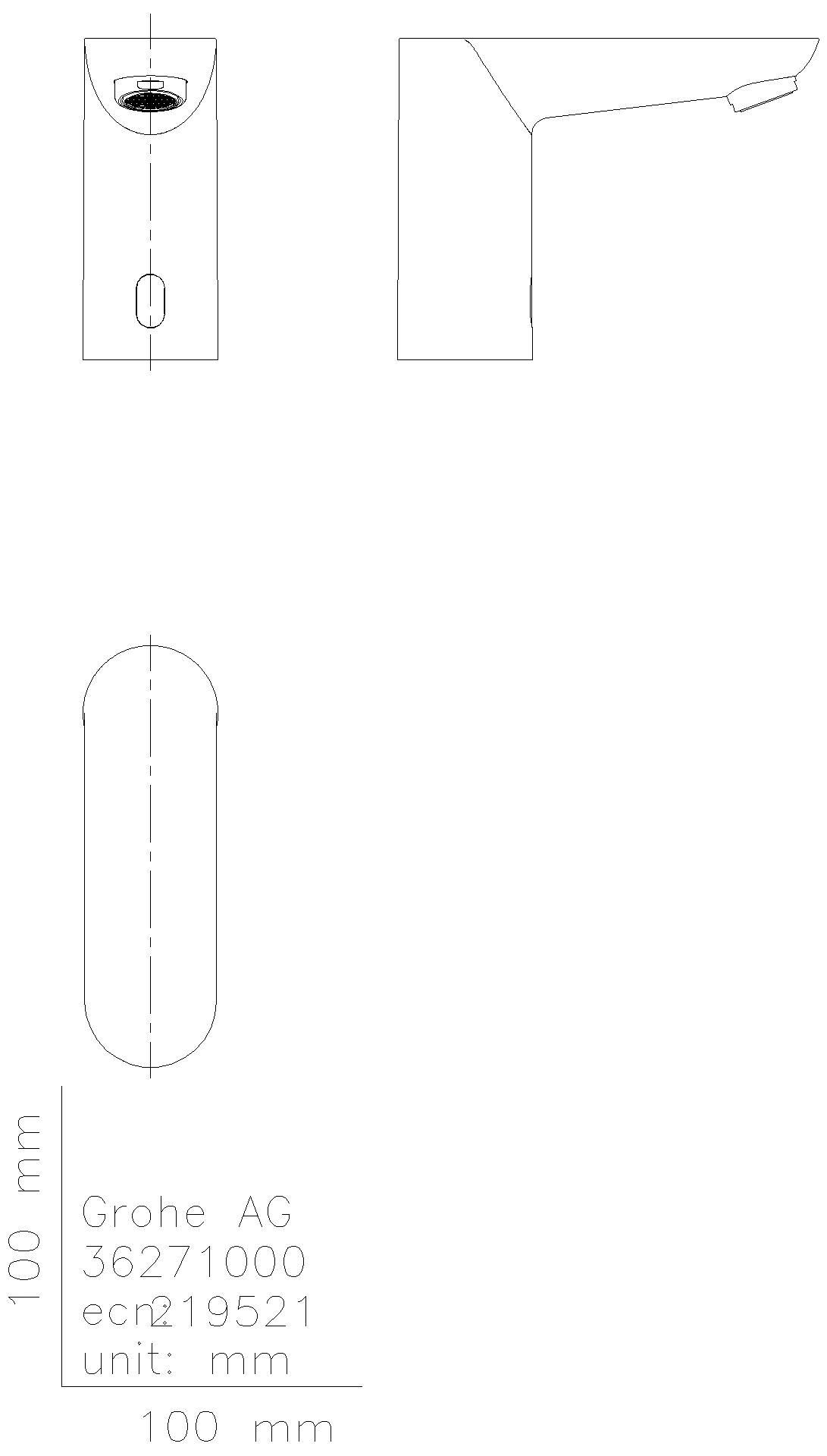 GROHE - GROHE IR-Elektronik für WT Euroeco CE 36271 Batterie-Stromversorgung 6 V chrom