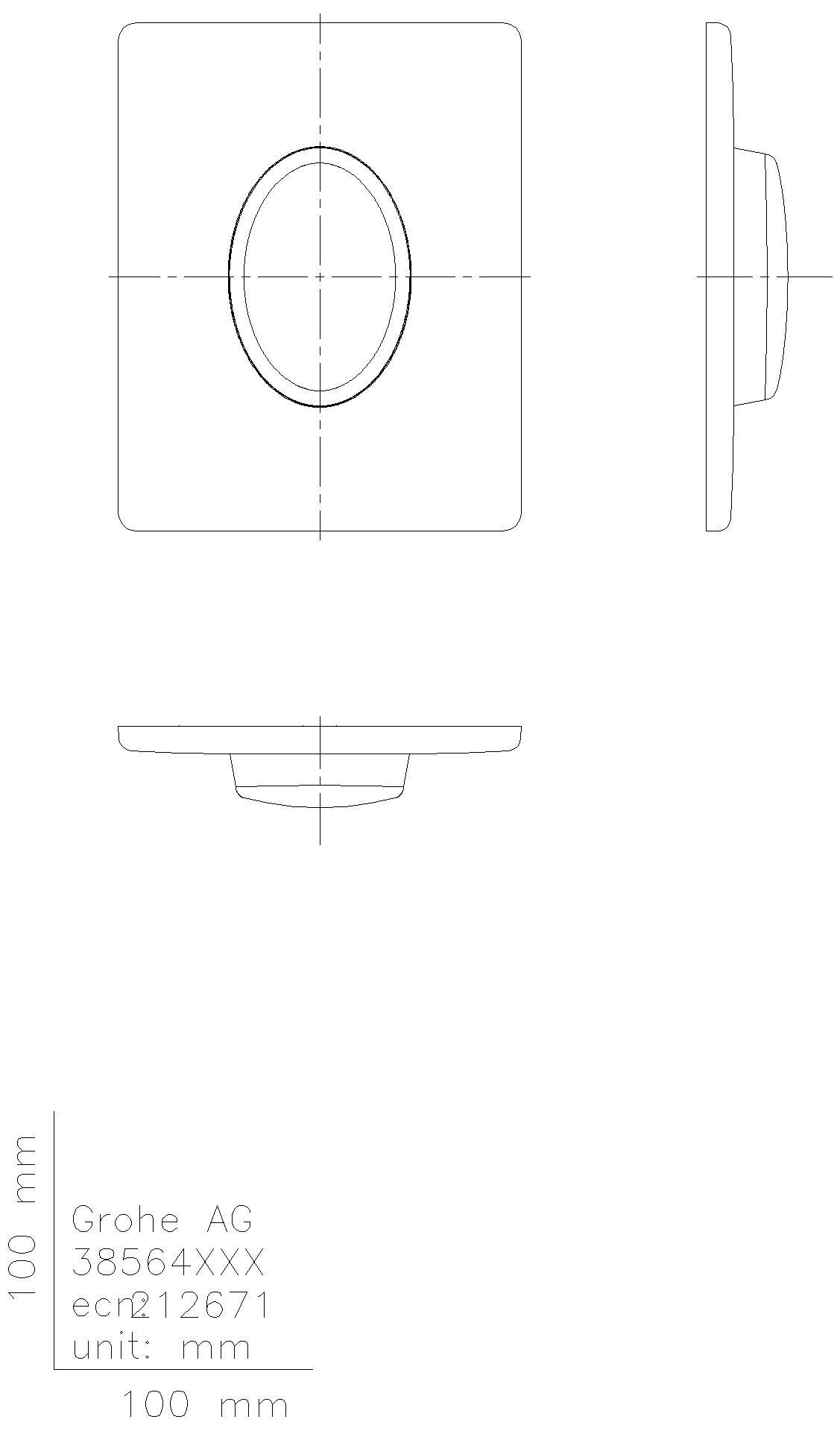 GROHE - GROHE WC-Betätigung Skate Air 38564 1-Menge senkrecht alpinweiß