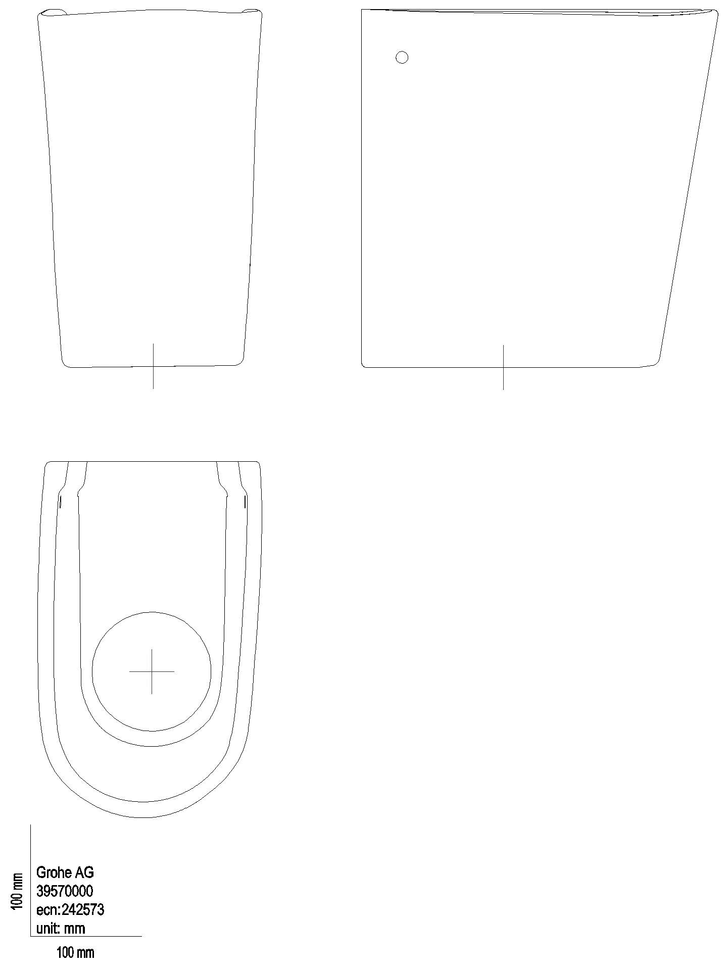 GROHE Halbsäule Essence Keramik 39570 alpinweiß