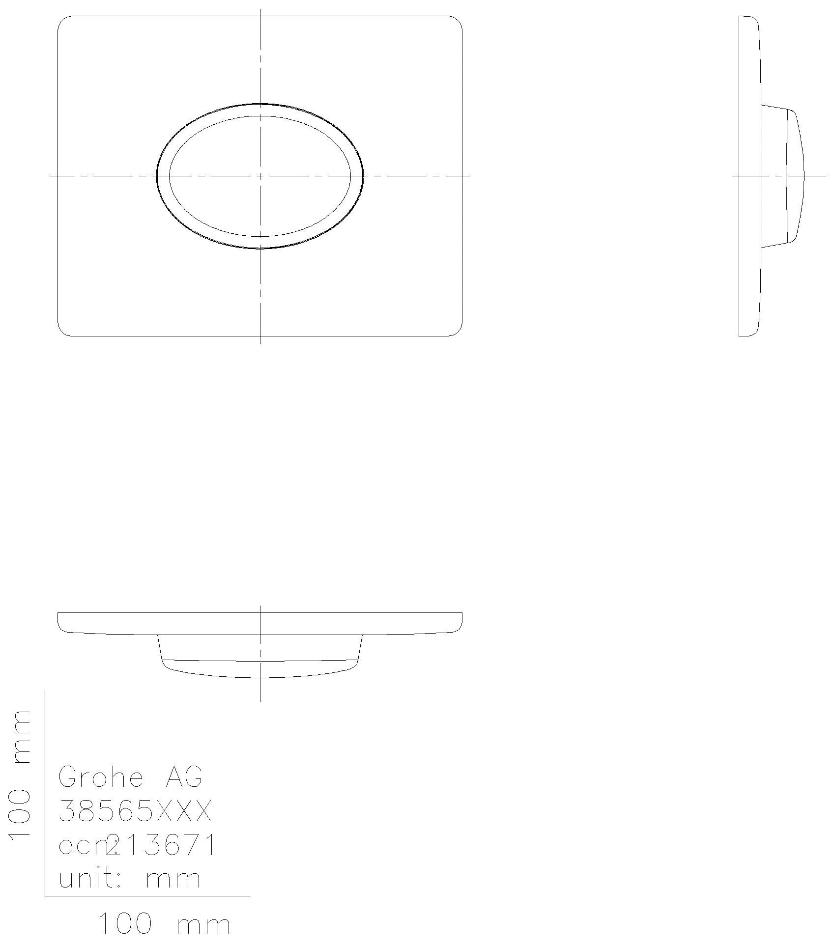 GROHE - GROHE WC-Betätigung Skate Air 38565 1-Menge waagerecht alpinweiß