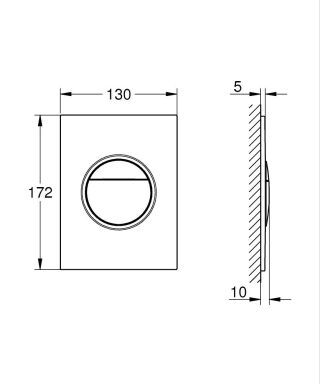 GROHE Nova Cosmopolitan S WC-Betätigung GROHE - GROHE Nova Cosmopolitan S WC-Betätigung