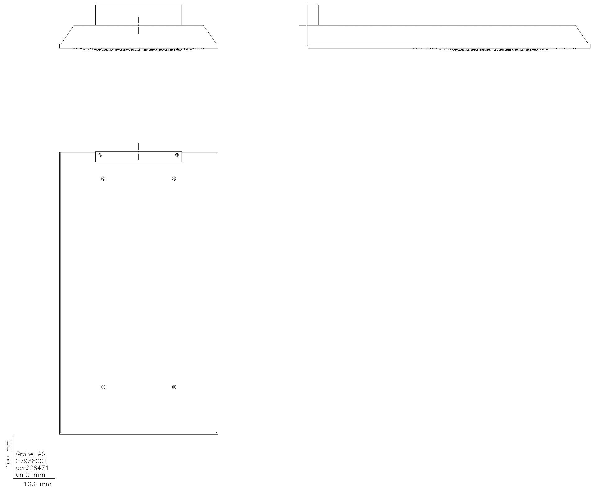 GROHE Kopfbrause Rainshower Aqua 15" 26887 3 Strahlarten 381x678mm chrom