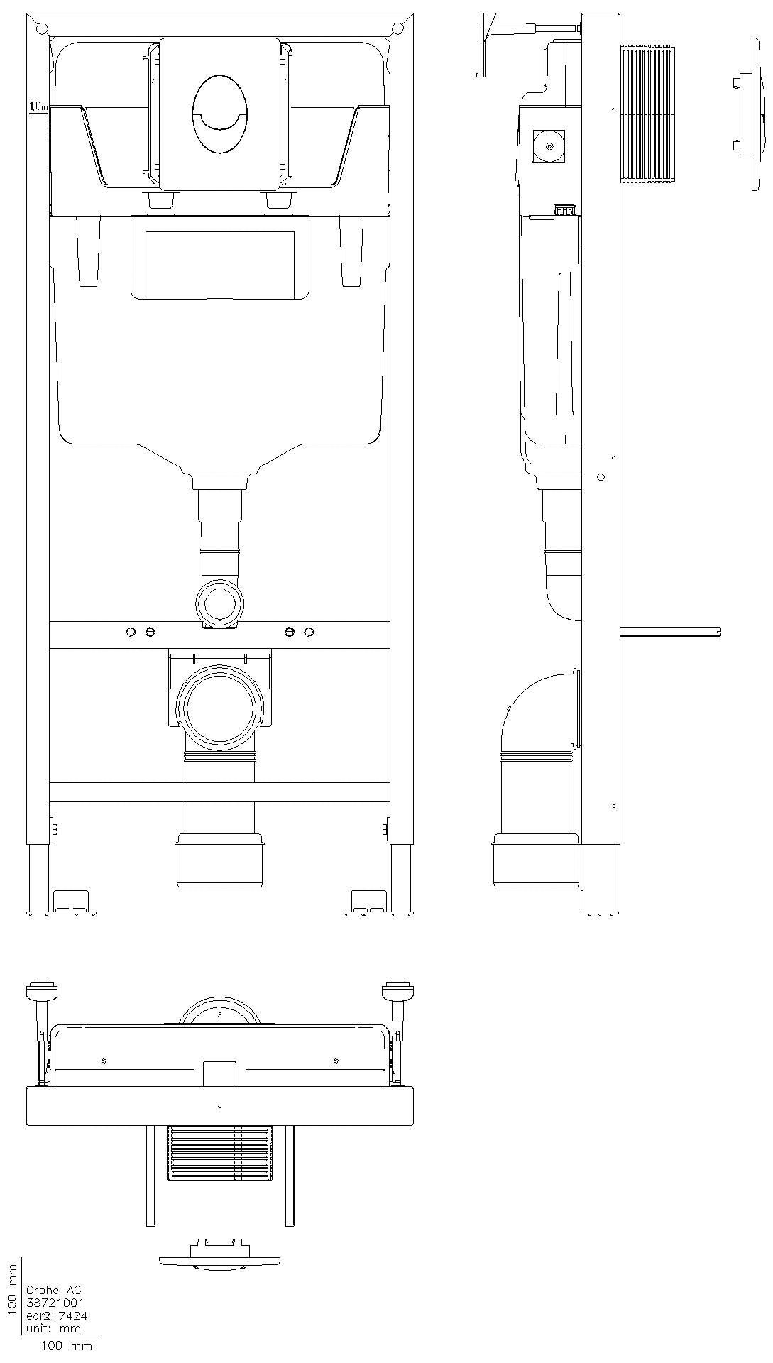 GROHE WC-Element Rapid SL Projekt 38839 Abdeckplatte Skate Air alpinweiß