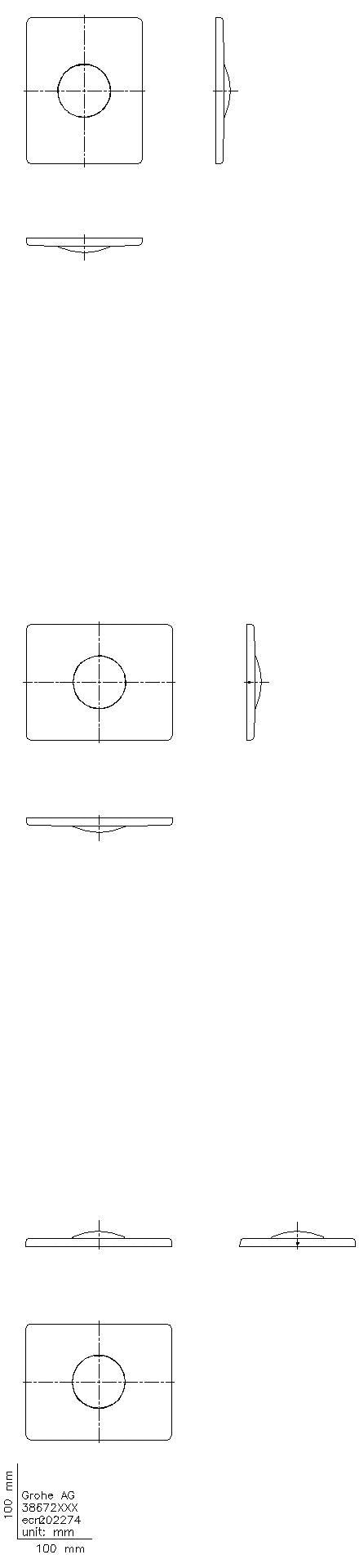 GROHE WC-Betätigung Skate 38672 1-Menge edelstahl