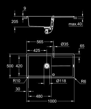 GROHE K400 Kompositspüle GROHE - GROHE K400 Kompositspüle
