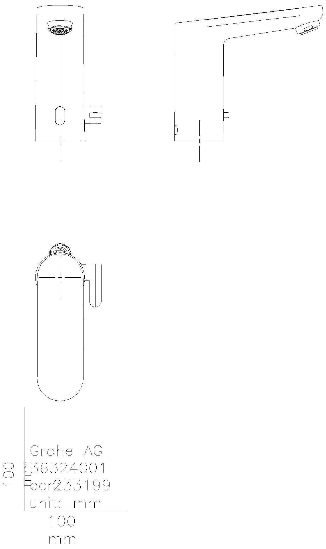 GROHE WT-IR-Elektronik Eurosmart CE 36413 mit Mischung Trafo Bluetooth chrom