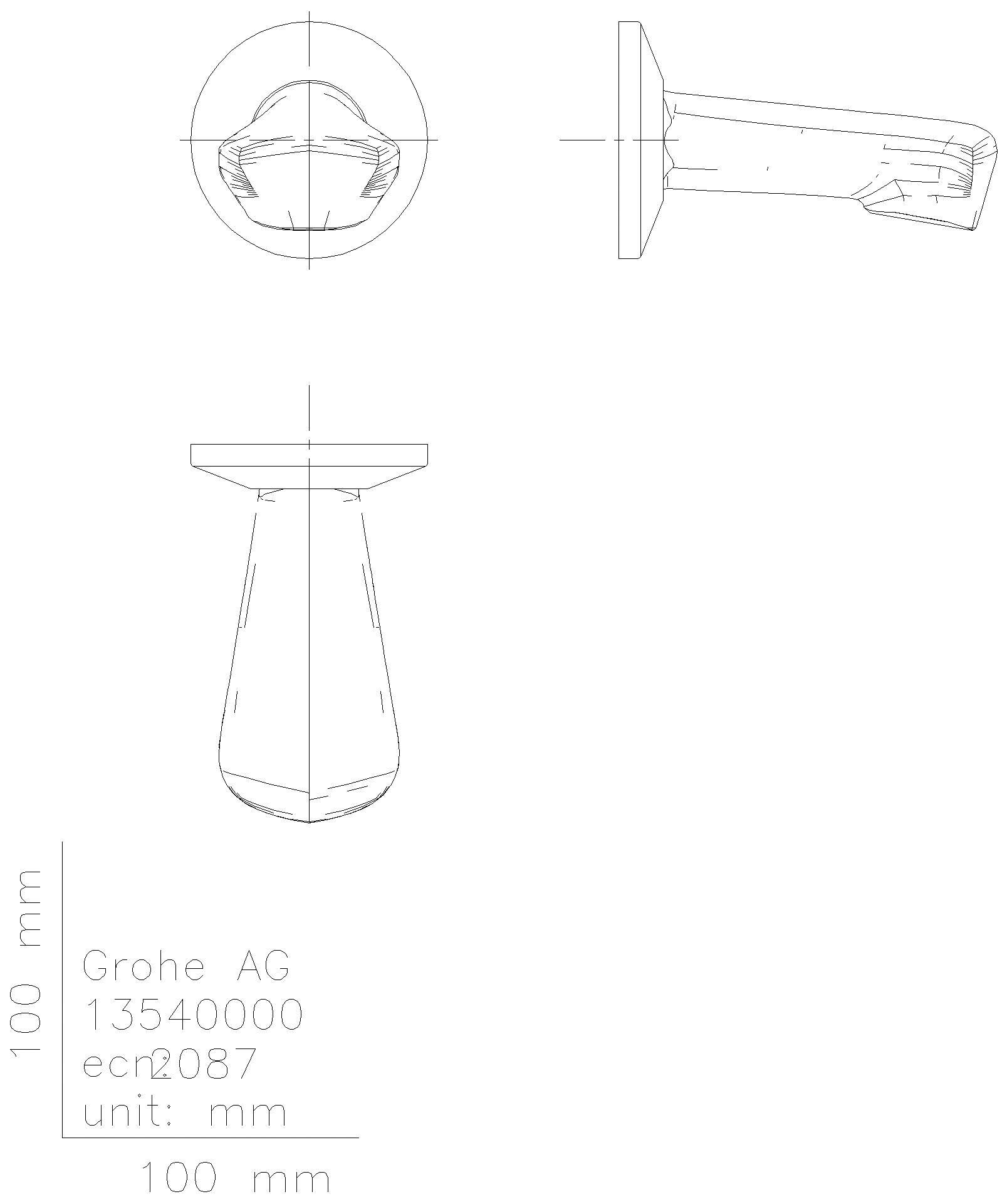 GROHE Wanneneinlauf 13540 DN20 Ausladung 140mm chrom