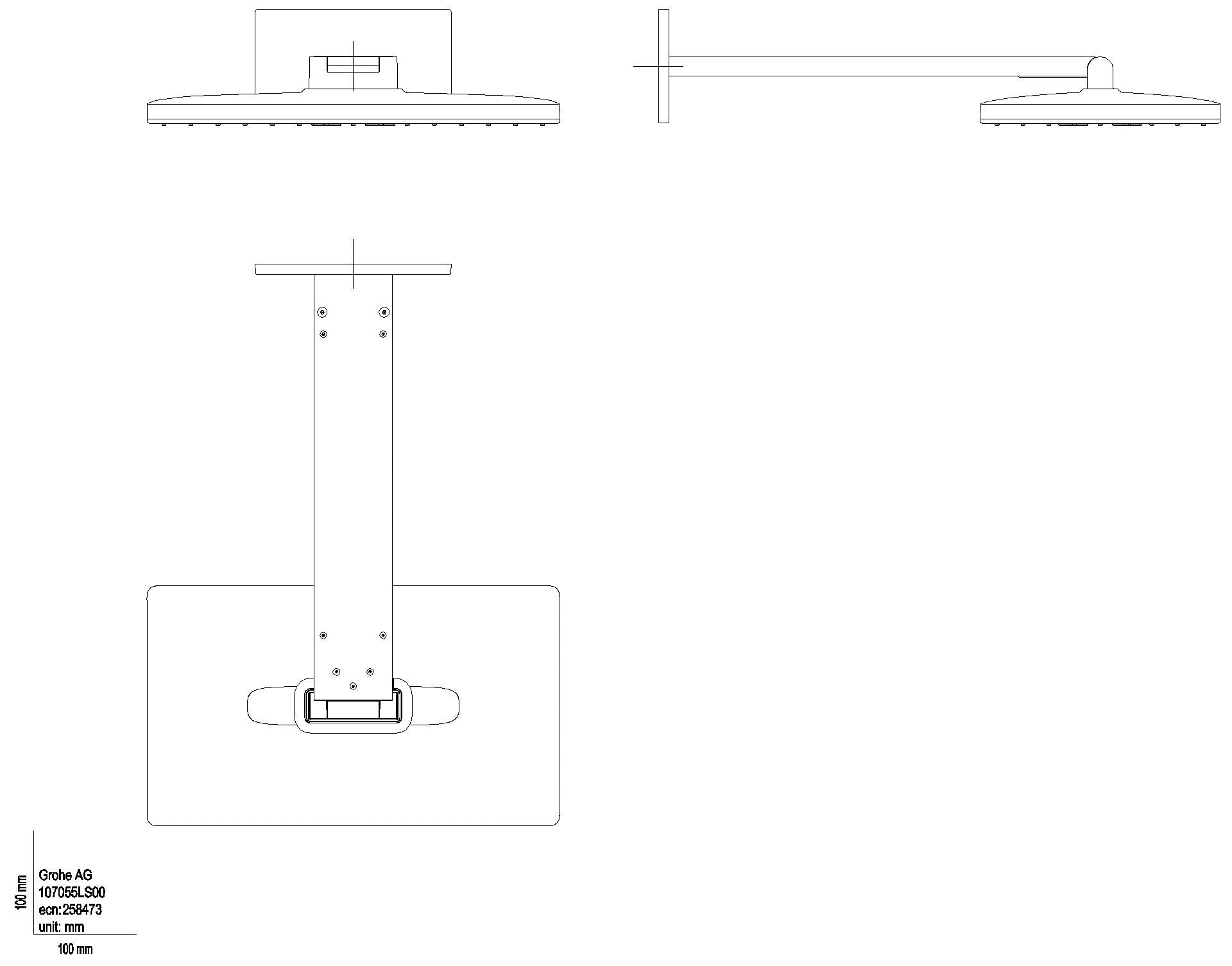 GROHE Kopfbr.-Set Rainshower Aqua 107055 2 Strahl Brausearm cool sunrise geb.