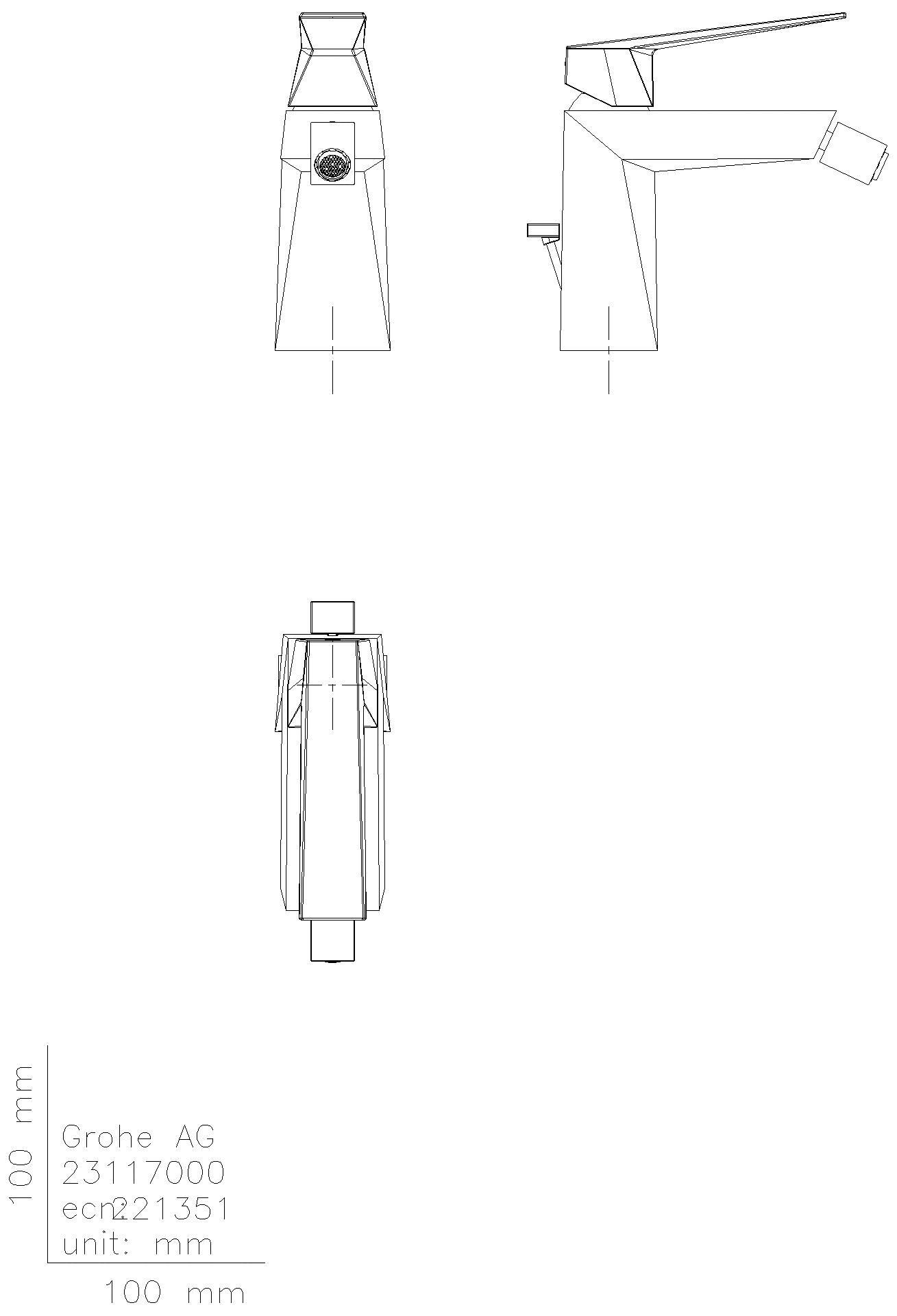 GROHE EH-Bidetbatterie Allure Brilliant 24347 supersteel