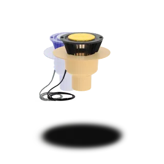 SitaTrendy Fluid Freispiegelgully senkrecht, beheizt, mit Klebeflansch Sita Bauelemente - SitaTrendy Fluid Freispiegelgully senkrecht, beheizt, mit Klebeflansch