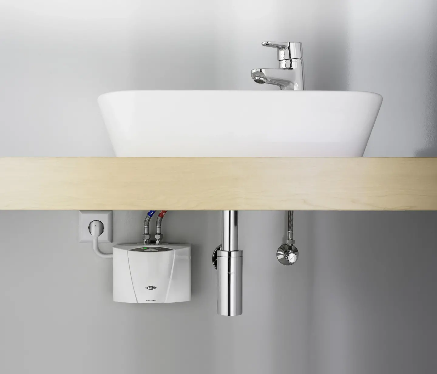 E-Klein-Durchlauferhitzer - ideal am Waschbecken E-Klein-Durchlauferhitzer - ideal am Waschbecken