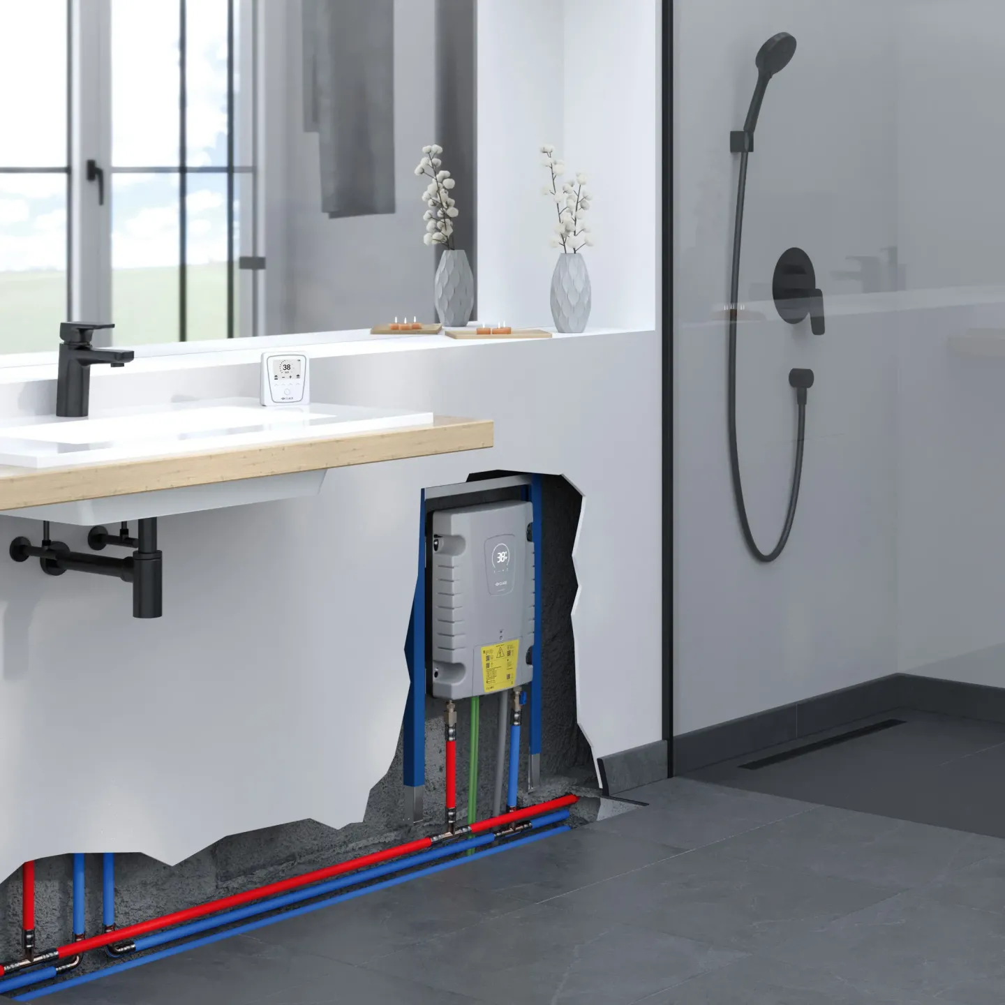 E-Modul-Durchlauferhitzer – für den versteckten Einbau E-Modul-Durchlauferhitzer – für den versteckten Einbau