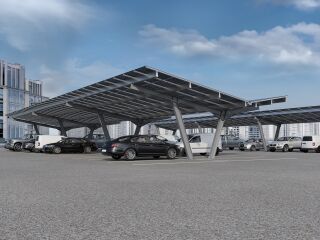Intersolar: neue Lösungen für Carport, Freifläche, Flachdach und Fassade