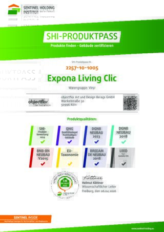 SHI Produktpass Expona Living Clic