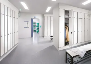 Umkleide- und Garderobeneinrichtungen Umkleide- und Garderobeneinrichtungen