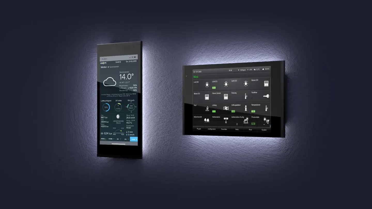 KNX-Bedienpanels zur Haus- und Gebäudesteuerung KNX-Bedienpanels zur Haus- und Gebäudesteuerung