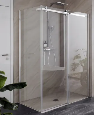 Duschlösungen: Walk In, rahmenlose und gerahmte Duschkabinen  Duschlösungen: Walk In, rahmenlose und gerahmte Duschkabinen
