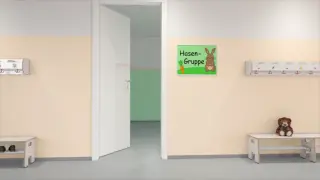 Fingerschutz / Klemm-Stopp an der Hauptschließkante Fingerschutz / Klemm-Stopp an der Hauptschließkante