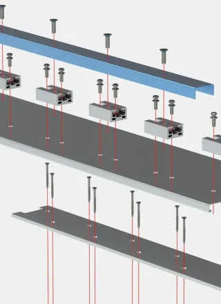Modulare Unterkonstruktion für Geländersysteme Modulare Unterkonstruktion für Geländersysteme