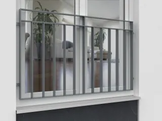 Absturzsicherungen für Fenster aus Glas, Aluminium oder Stahl
