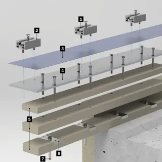 Modulare Unterkonstruktion für Geländersysteme Modulare Unterkonstruktion für Geländersysteme