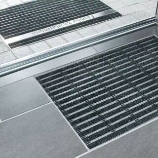 Schuhabstreifer: Bodenwanne, Schuhabstreifermatten, System Indoor u. a.
