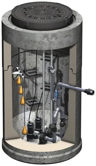 Pumpstationen aus Kunststoff, Stahlbeton und Polymerbeton für den Erdeinbau Pumpstationen aus Kunststoff, Stahlbeton und Polymerbeton für den Erdeinbau