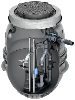 Pumpstationen aus Kunststoff, Stahlbeton und Polymerbeton für den Erdeinbau Pumpstationen aus Kunststoff, Stahlbeton und Polymerbeton für den Erdeinbau