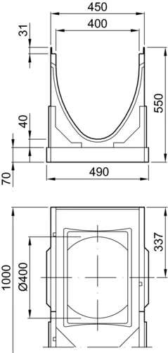 ACO - ACO Drain Multiline V400, ohne Sohlengefälle