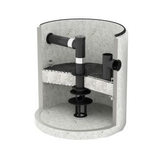 Schächte: Kabelverteilerschacht und Filterschacht