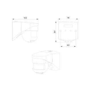 B.E.G. Brück Electronic - LUXOMAT® Außenbewegungsmelder - LC-Click-N