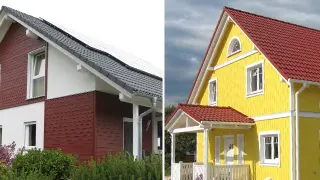 Holzoberflächenbehandlung, Holz-Veredelung; behandelte Profilhölzer aus Fichte Holzoberflächenbehandlung, Holz-Veredelung; behandelte Profilhölzer aus Fichte