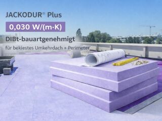 DIBt‑Bauartgenehmigungen für JACKODUR® Plus mit Bemessungswert 0,030 W/(m·K)