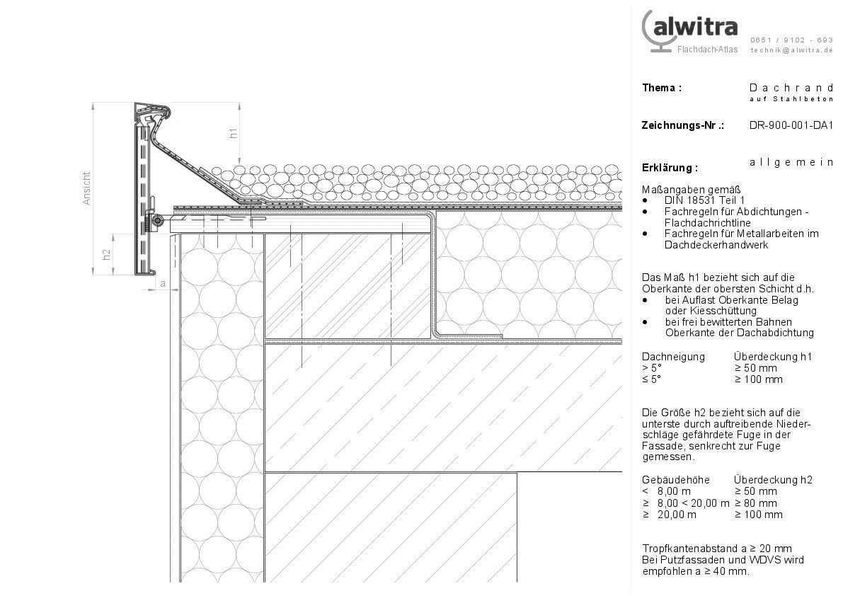 Dachrand auf Stahlbeton-allgemein-DR-900-001-DA1